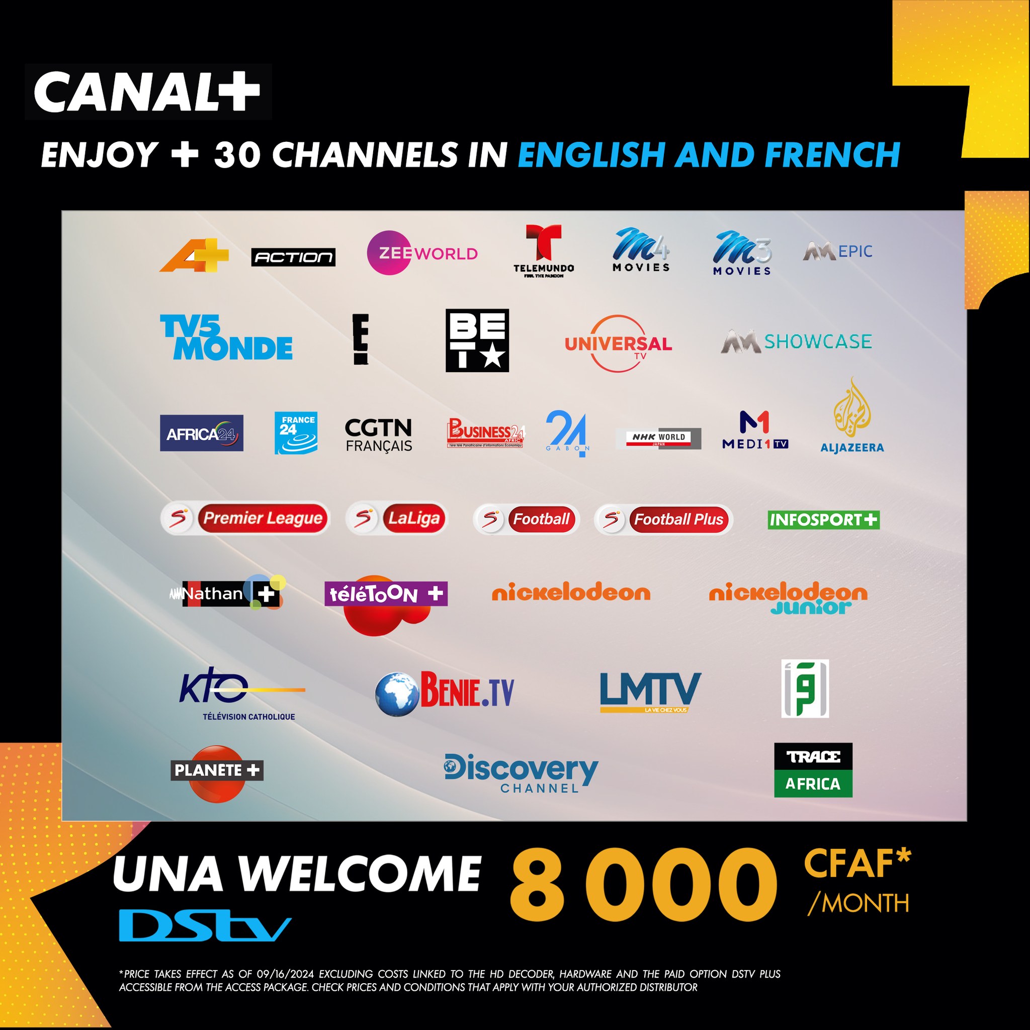 UNA WELCOME – 8 000 FCFA / mois