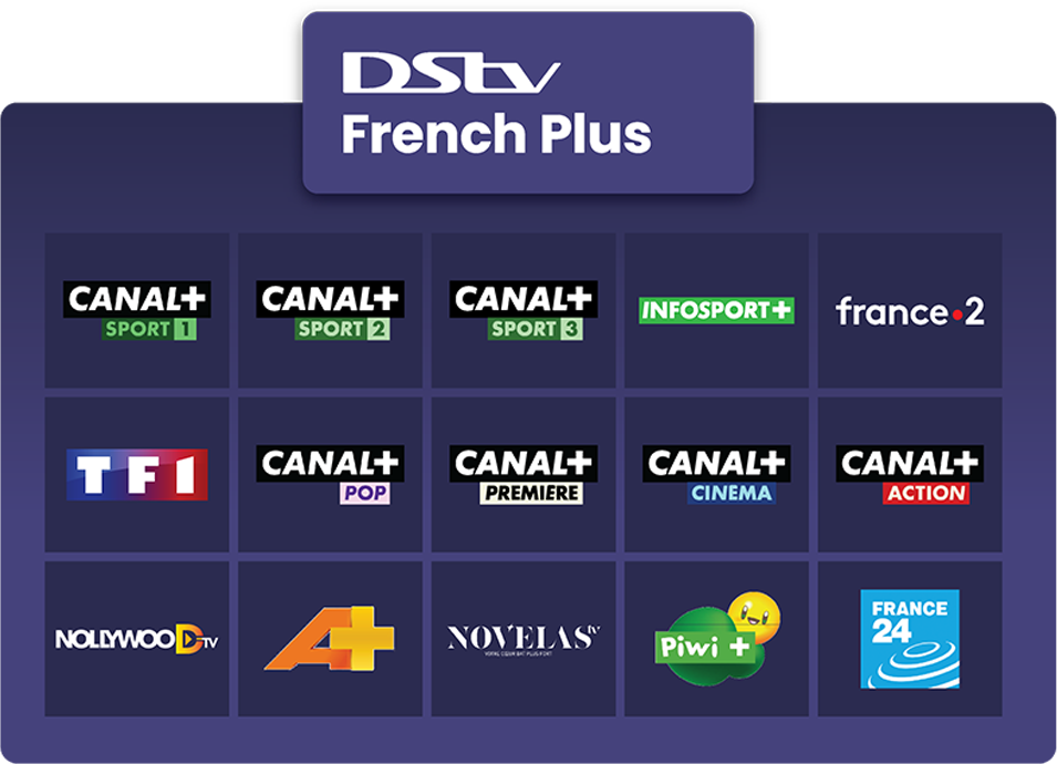 DStv French Plus – 12 500 FCFA / mois