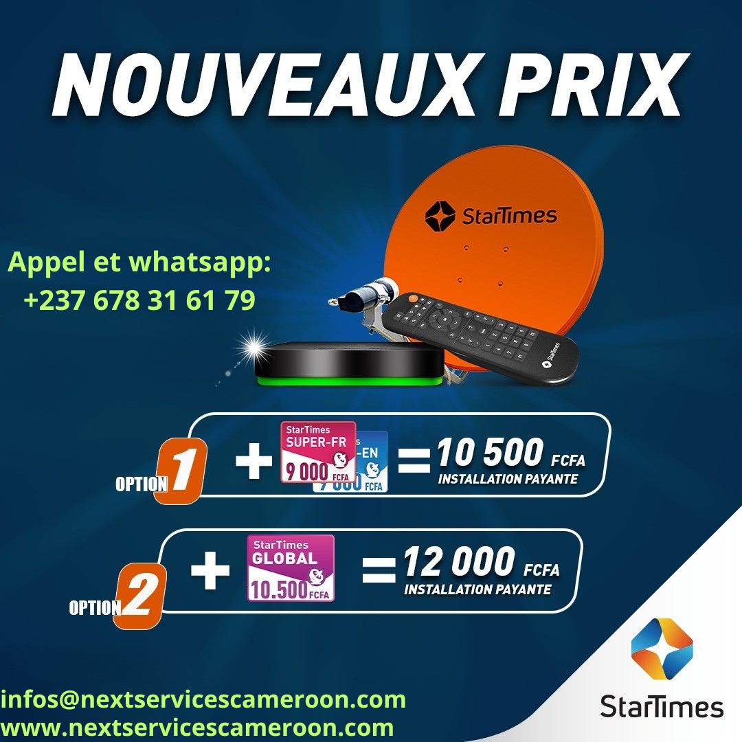 Kit StarTimes nouveaux prix